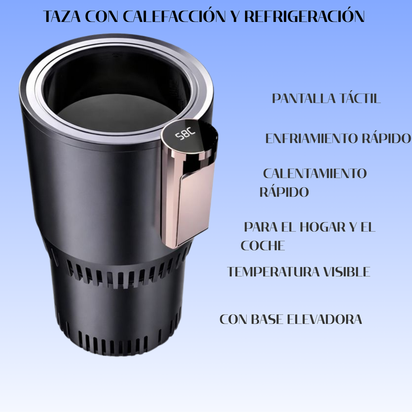 Vaso de doble uso que puede enfriar o calentar bebidas